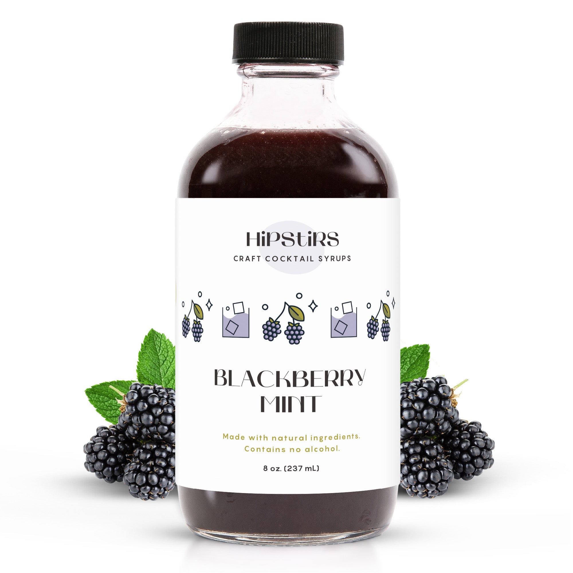 Blackberry Mint Cocktail Syrup