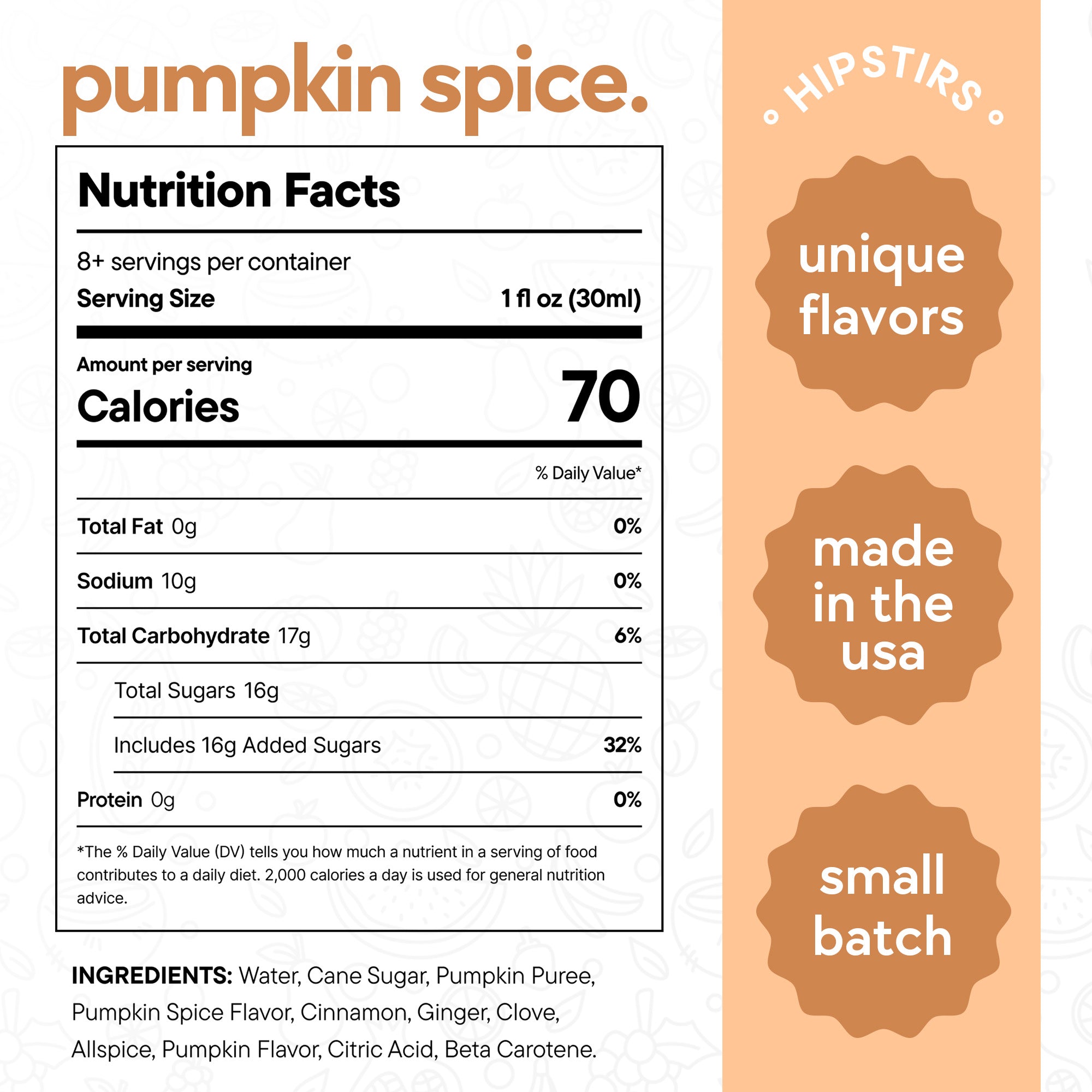 Pumpkin Spice Cocktail Syrup