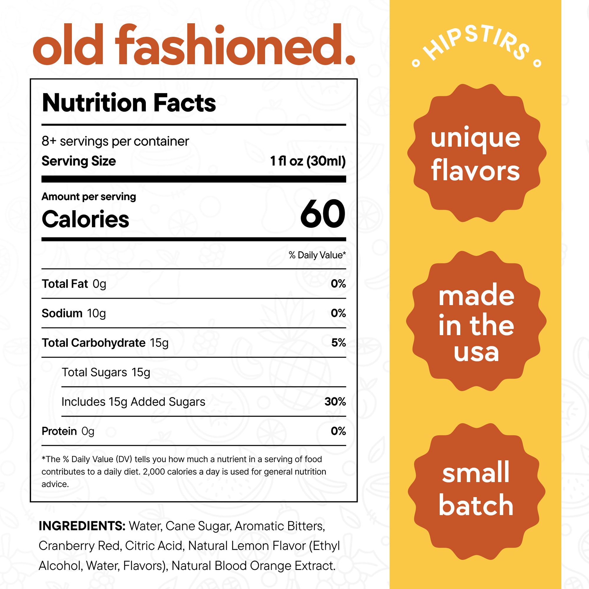 Old Fashioned Cocktail Syrup