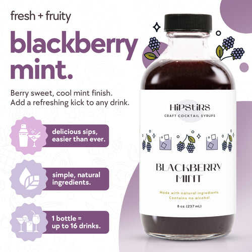 Blackberry Mint Cocktail Syrup