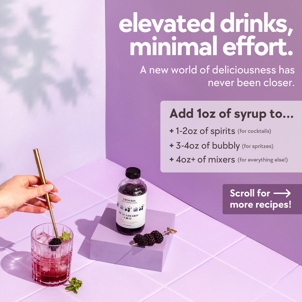 Blackberry Mint Cocktail Syrup