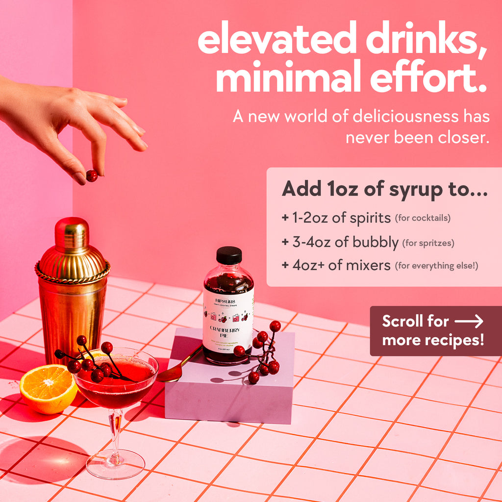 Cranberry Pie Cocktail Syrup