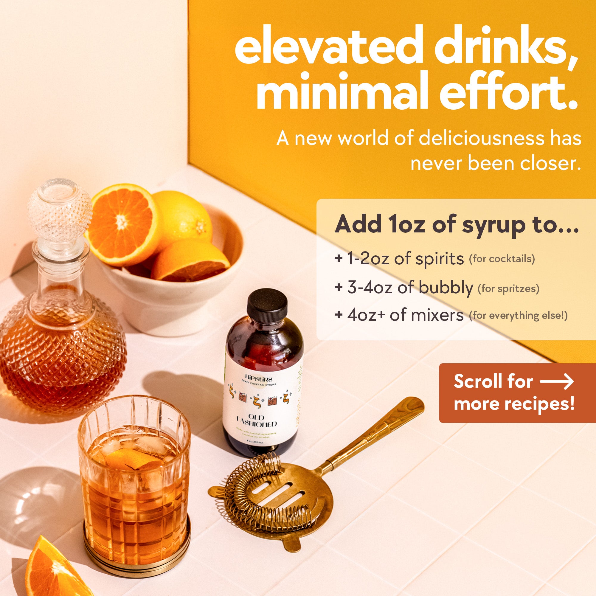 Old Fashioned Cocktail Syrup