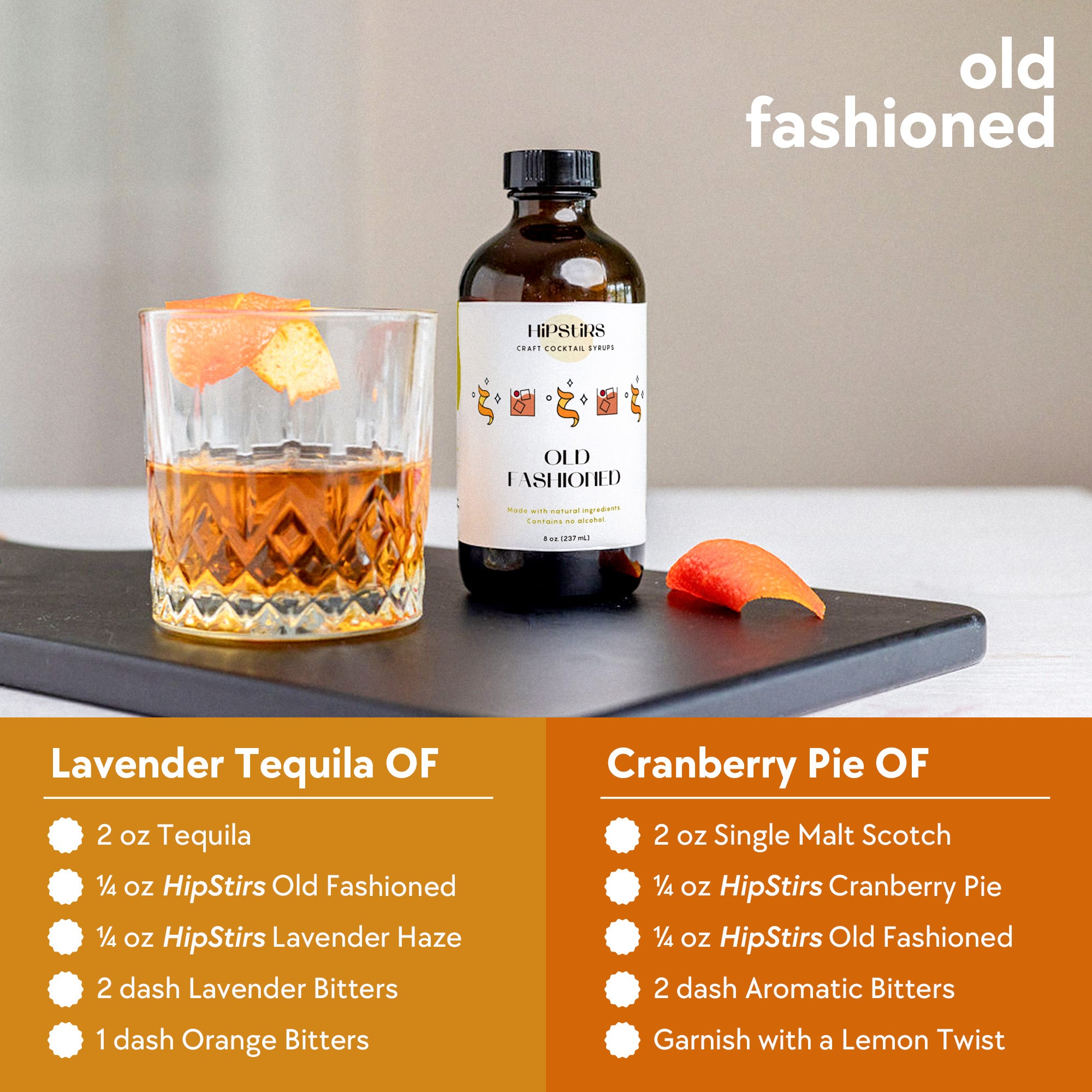 Old Fashioned Cocktail Syrup