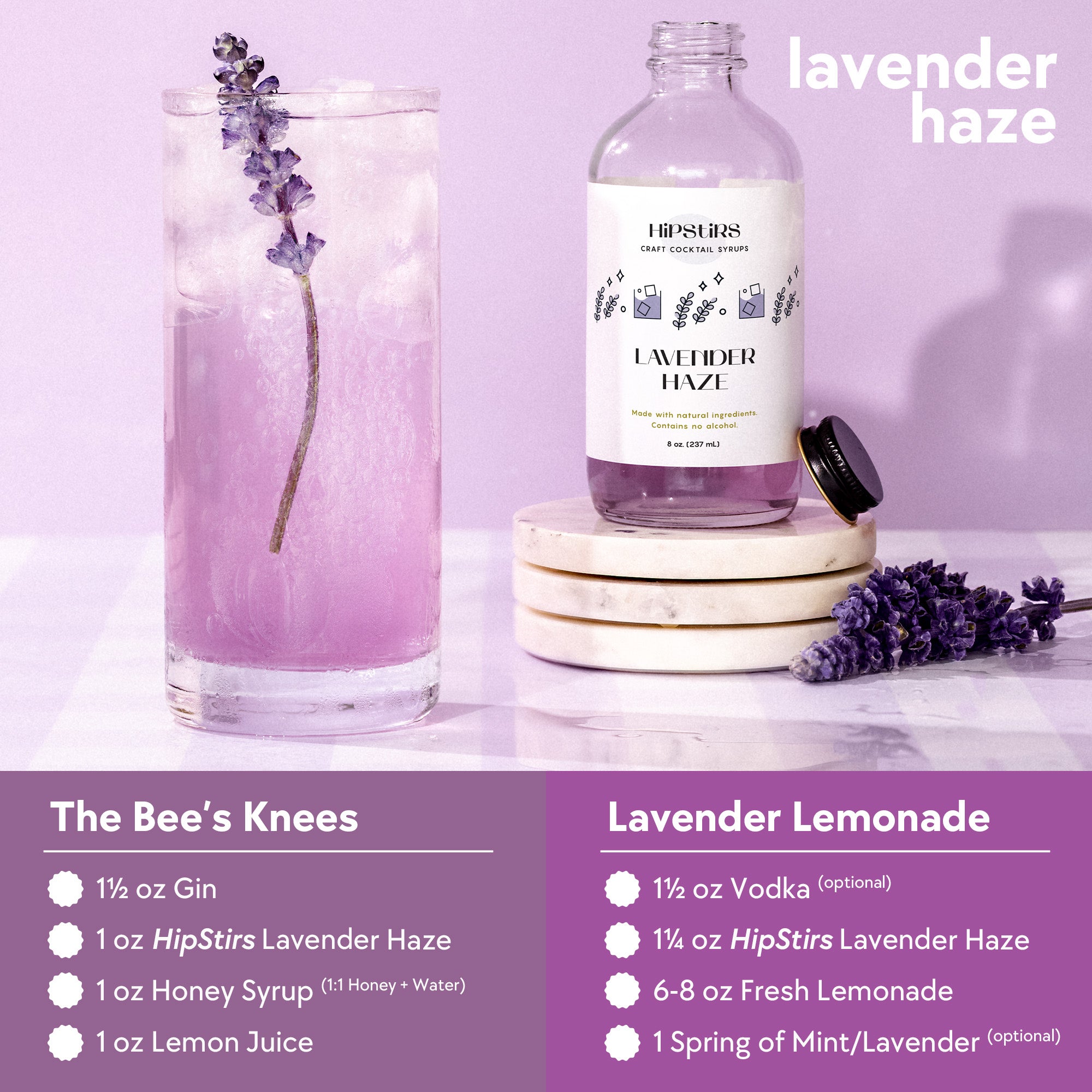 Lavender Haze Cocktail Syrup