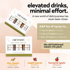 Elevated drinks, minimal effort: the HipStirs Old Fashioned Trio and how much syrup to use
