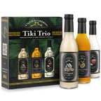 Liquid Alchemist Tiki Trio gift box with Orgeat, Passion Fruit and Coconut cocktail syrup bottles