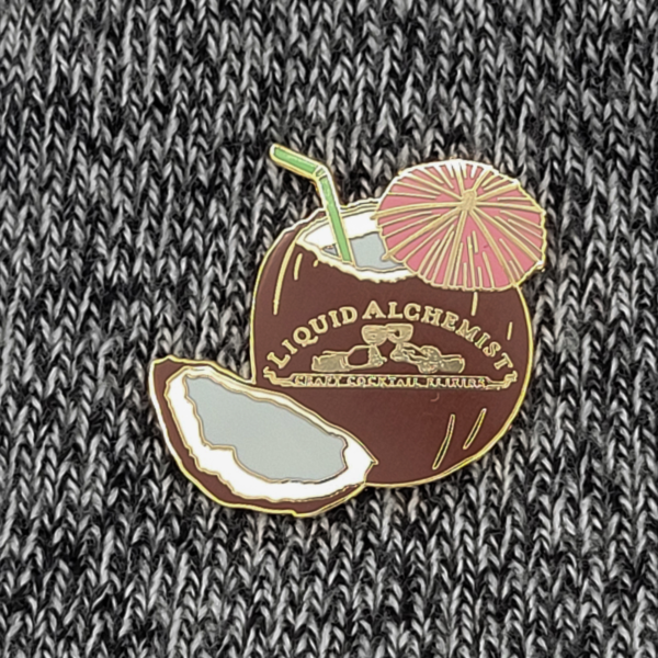 Coconut Enamel Pin