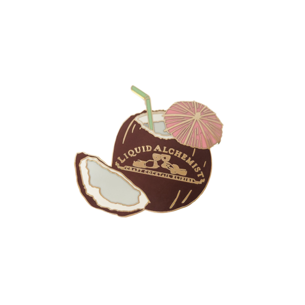 Coconut Enamel Pin