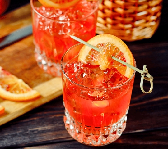 blood orange old fashioned