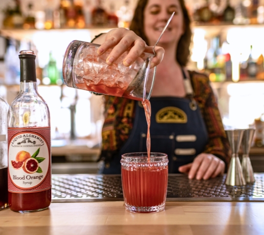 blood orange mocktail