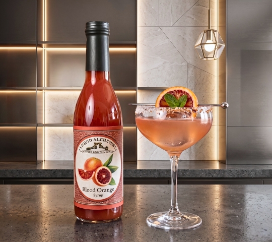 blood orange gin and tonic_