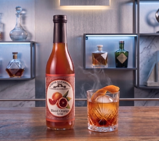 blood orange old fashioned